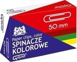 Скрепки цветные Grand R-50, 50 шт. цена и информация | Канцелярские товары | kaup24.ee