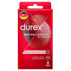 Durex Gef&uuml;hlsecht Classic 8pcs цена и информация | Презервативы | kaup24.ee