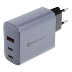Настенное зарядное устройство Forcell F-Energy 2x USB-C + USB-A - 4A 65W Quick Charge 4.0 цена и информация | Адаптеры и USB-hub | kaup24.ee