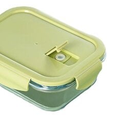 Контейнер пищевой трехкамерный стеклянный, ланч-бокс, 1,04л. цена и информация | Посуда для хранения еды | kaup24.ee
