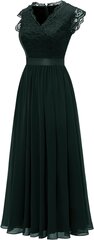 Длинное женское платье Dressystar, темно-зеленое цена и информация | Платья | kaup24.ee