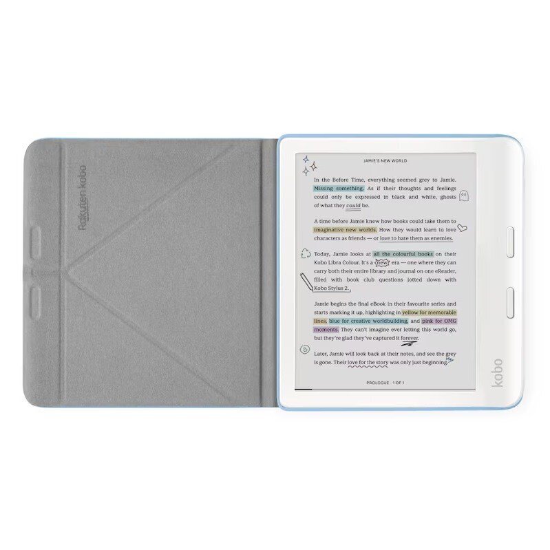 Kobo Libra Colour Sleepcover Dusk Blue (N428-AC-BL-E-PU) цена и информация | Tahvelarvuti kaaned ja kotid | kaup24.ee