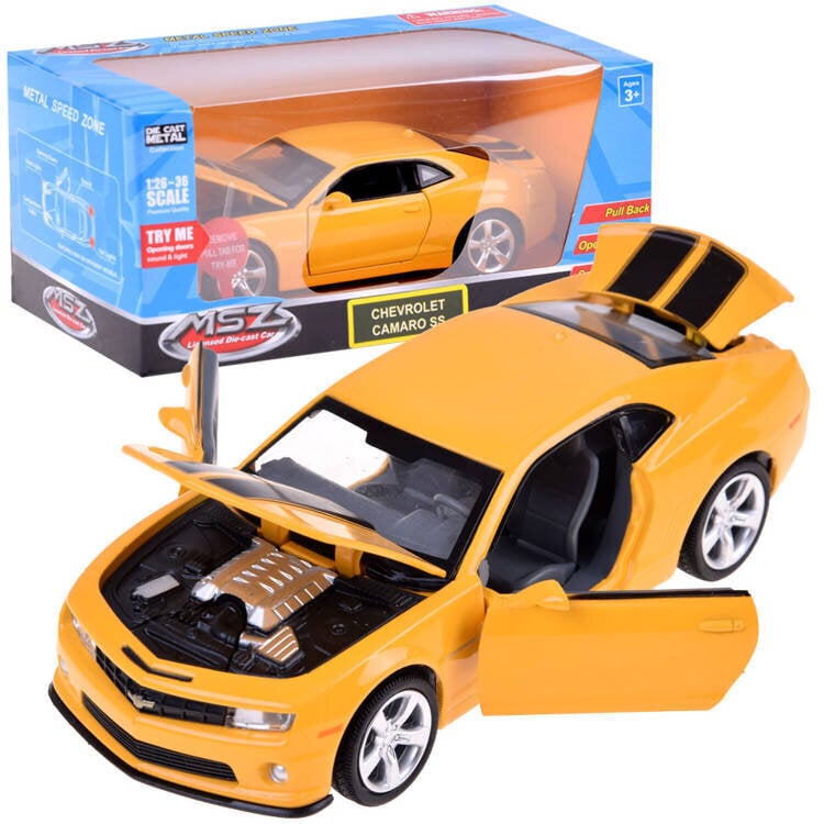 Chevrolet Camaro SS 1:32, kollane цена и информация | Poiste mänguasjad | kaup24.ee