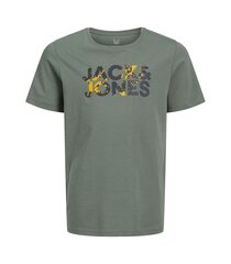 Jack & Jones детская футболка 12270161*01, зелёный 5715612851913 цена и информация | Рубашки для мальчиков | kaup24.ee