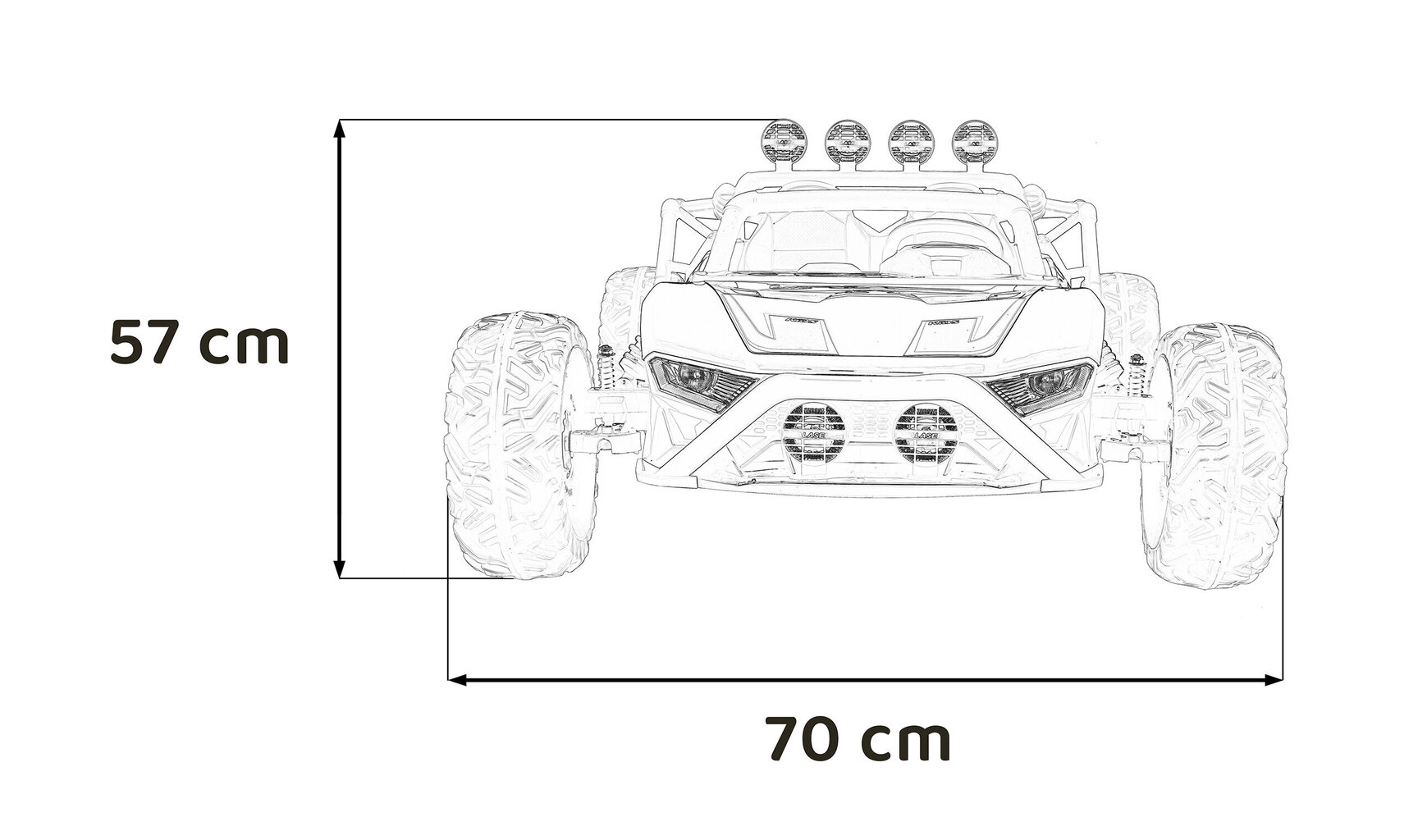 Kahekohaline Buggy Racing 5, 24V, sinine цена и информация | Laste elektriautod | kaup24.ee