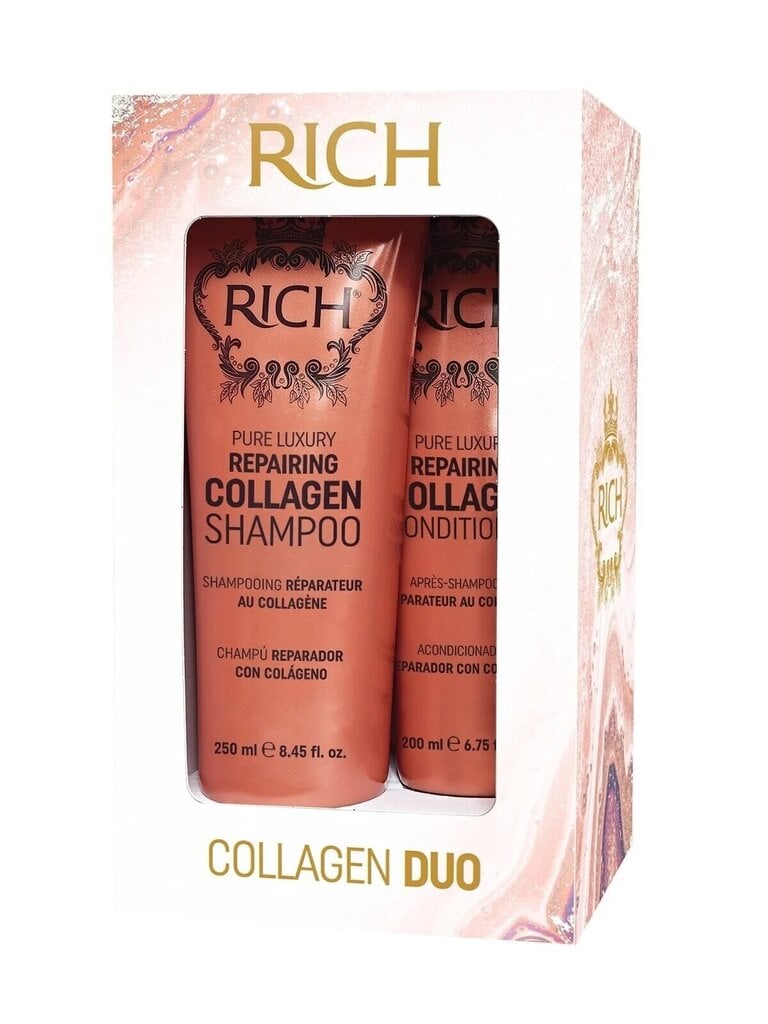 Juuksehoolduskomplekt Rich Pure Luxury Repairing Collagen, 250ml hind ja info | Šampoonid | kaup24.ee