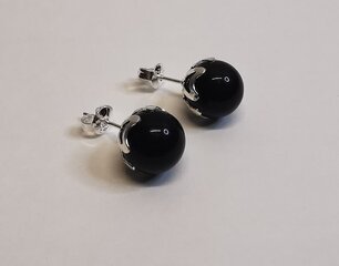 Серебряные серьги с янтарем для женщин цена и информация | Серьги | kaup24.ee