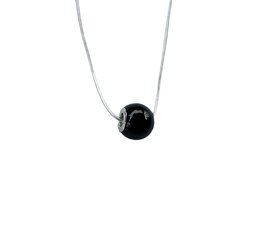 Кулон на серебряной цепочке с янтарным шариком Pandora style цена и информация | Украшения на шею | kaup24.ee