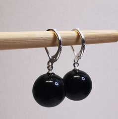 Серебряные серьги для женщин с янтарным камнем цена и информация | Серьги | kaup24.ee