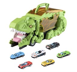 Dinosauruse veoauto autodega Harmony Hill's AT656 hind ja info | Poiste mänguasjad | kaup24.ee