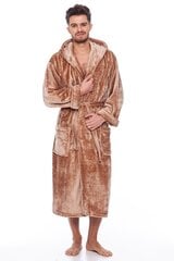 Халат с капюшоном для мужчин Elite Bamboo, коричневый цена и информация | Мужские халаты, пижамы | kaup24.ee