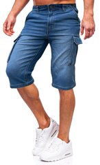 Lühikesed teksapüksid meestele Pantoneclo, sinine hind ja info | Meeste lühikesed püksid | kaup24.ee
