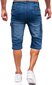 Lühikesed teksapüksid meestele Pantoneclo, sinine цена и информация | Meeste lühikesed püksid | kaup24.ee