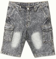 Lühikesed teksapüksid meestele Pantoneclo, hall hind ja info | Meeste lühikesed püksid | kaup24.ee