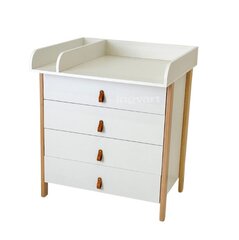 Комод Ingvart Scandi 2-in-1, 85x80x50 см, белый цена и информация | Комоды | kaup24.ee