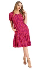 Женское платье из натуральных волокон Lega SK178, розовый цена и информация | Платья | kaup24.ee