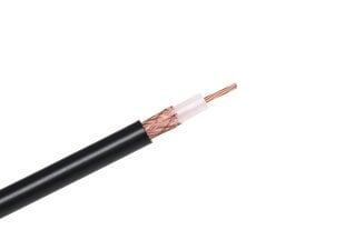 коаксиальный кабель 50 ом 100 м, черный цена и информация | Механические инструменты | kaup24.ee