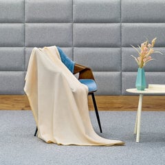 шерстяное одеяло, 130x150 см teesa - кремовый цена и информация | Покрывала, пледы | kaup24.ee