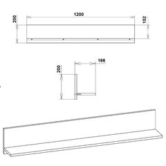 Rippriiul P-24, pruun hind ja info | Riiulid | kaup24.ee