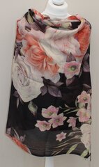 Тонкий шарф с цветами для женщин цена и информация | Женские шарфы, платки | kaup24.ee