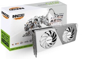 Inno3D GeForce RTX 4070 Super Twin X2 OC White (N407S2-126XX-186162W) цена и информация | Видеокарты | kaup24.ee