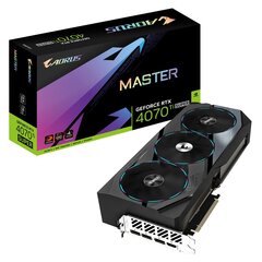 Gigabyte Aorus GeForce RTX 4070 Ti Super Master (GV-N407TSAORUS M-16GD) цена и информация | Видеокарты | kaup24.ee