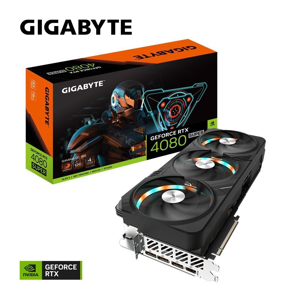 Gigabyte GeForce RTX 4080 Super Gaming OC (GV-N408SGAMING OC-16GD) hind ja info | Videokaardid (GPU) | kaup24.ee