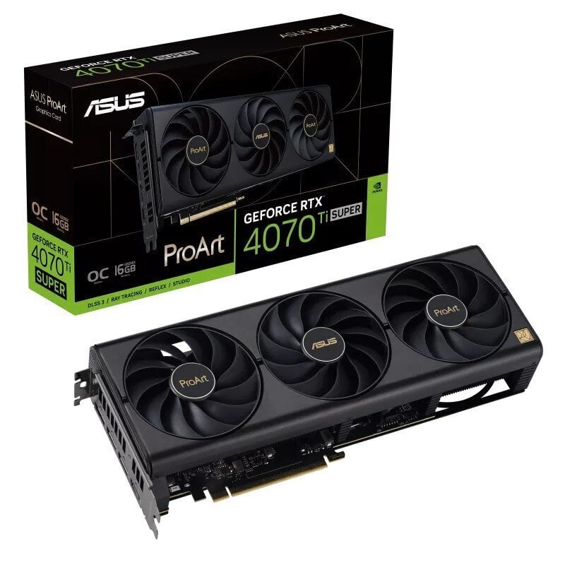 Asus ProArt GeForce RTX 4070 Ti Super OC Edition (90YV0KJ0-M0NA00) hind ja info | Videokaardid (GPU) | kaup24.ee