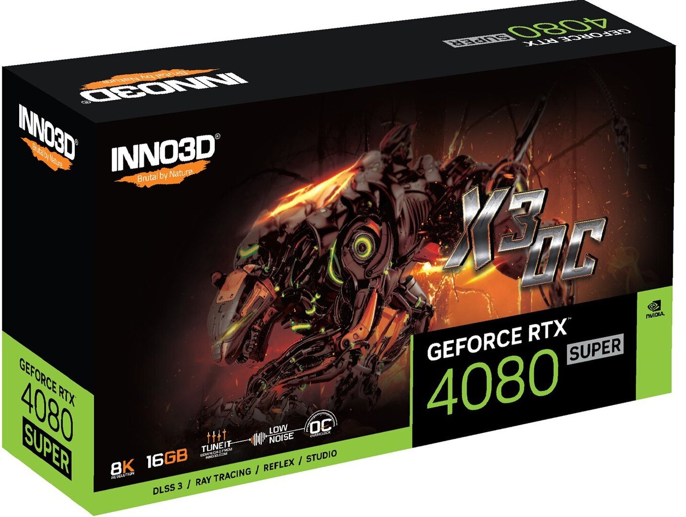 Inno3D GeForce RTX 4080 Super X3 OC (N408S3-166XX-187049N) hind ja info | Videokaardid (GPU) | kaup24.ee