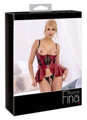 Shelf Bra Set red 80B/M цена и информация | Сексуальное женское белье | kaup24.ee