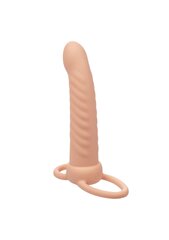 Фаллоимитатор CalExotics Ribbed Dual Penetrator, коричневый цена и информация | Фаллоимитаторы | kaup24.ee