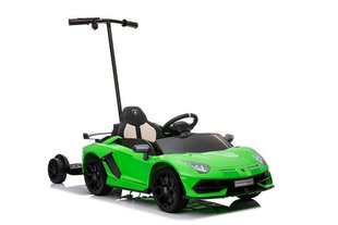 Ühekohaline laste elektriauto koos lisaplatvormiga Lamborghini Aventador SX2018, roheline hind ja info | Laste elektriautod | kaup24.ee