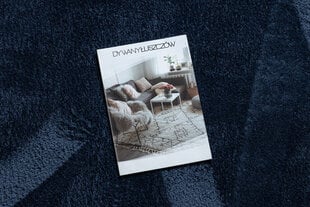 Современный ковер для стирки LINDO темно-синий, противоскользящий, ворсистый цена и информация | Ковры | kaup24.ee