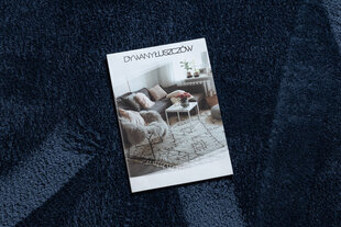 Современный ковер для стирки LINDO темно-синий, противоскользящий, ворсистый цена и информация | Ковры | kaup24.ee