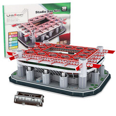 3D pusle San Siro jalgpallistaadion, AC Milan/Inter Milan FC, 154 elementi hind ja info | Klotsid ja konstruktorid | kaup24.ee