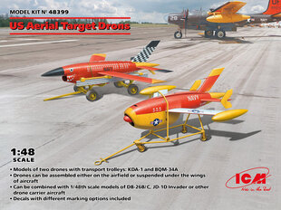 Liimitav mudel ICM 48399 US Aerial Target Drones 1/48 hind ja info | Liimitavad mudelid | kaup24.ee