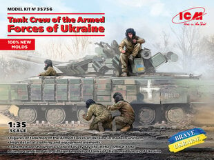 Liimitav mudel ICM 35756 Tank Crew of the Armed Forces of Ukraine 1/35 hind ja info | Liimitavad mudelid | kaup24.ee