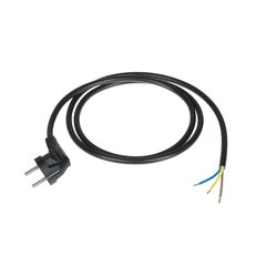кабель питания 3x1,5 мм, черный 1,5 м с угловым штекером цена и информация | Механические инструменты | kaup24.ee