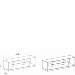 Telerilaud MONSUN MN7 цена и информация | Тумбы под телевизор | kaup24.ee