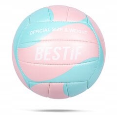 Võrkpall Bestif, suurus 5, roosa-sinine hind ja info | Võrkpalli pallid | kaup24.ee