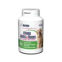 Gigi toidulisand koertele tablettidena Strong Joints & Bones, 90 tk. hind ja info | Toidulisandid ja parasiitide vastased tooted | kaup24.ee