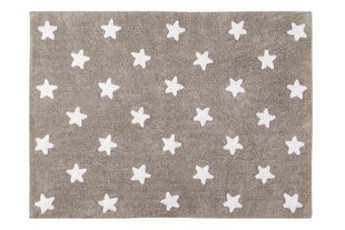 Стираемый хлопковый ковер Stars Linen-White 120x160cм цена и информация | Коврики | kaup24.ee