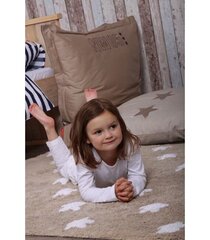 Стираемый хлопковый ковер Stars Linen-White 120x160cм цена и информация | Коврики | kaup24.ee