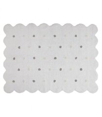 Стираемый хлопковый ковер Biscuit White 120x160cм цена и информация | Коврики | kaup24.ee