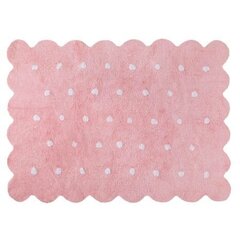 Стираемый хлопковый ковер Biscuit Pink 120x160cм цена и информация | Коврики | kaup24.ee