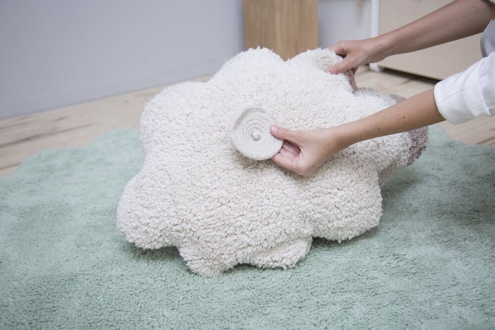 Lorena Canals puuvillane vaip Puffy Sheep D140 cm, heleroheline-valge hind ja info | Vaibad | kaup24.ee