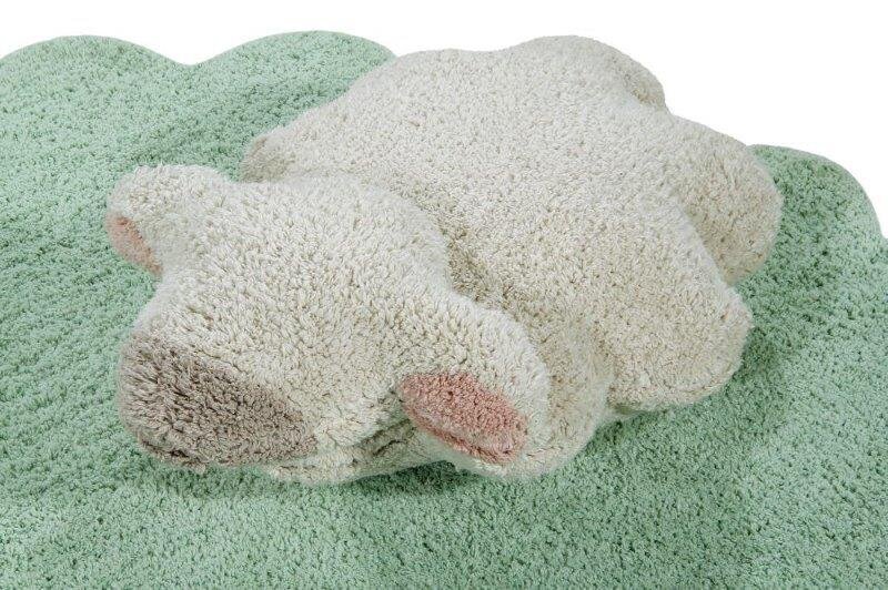 Lorena Canals puuvillane vaip Puffy Sheep D140 cm, heleroheline-valge hind ja info | Vaibad | kaup24.ee