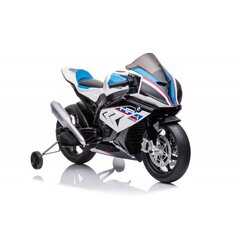 Akutoitel mootorratas lastele Lean Toys BMW HP4 Race JT5001, valge hind ja info | Laste elektriautod | kaup24.ee