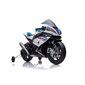 Akutoitel mootorratas lastele Lean Toys BMW HP4 Race JT5001, valge hind ja info | Laste elektriautod | kaup24.ee