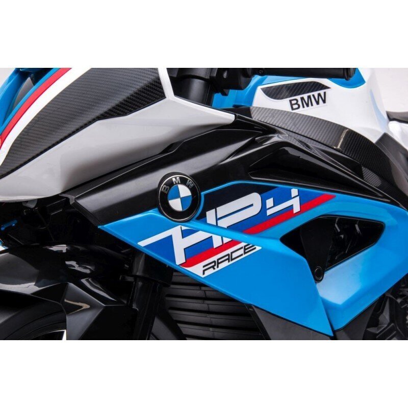 Akutoitel mootorratas lastele Lean Toys BMW HP4 Race JT5001, sinine hind ja info | Laste elektriautod | kaup24.ee